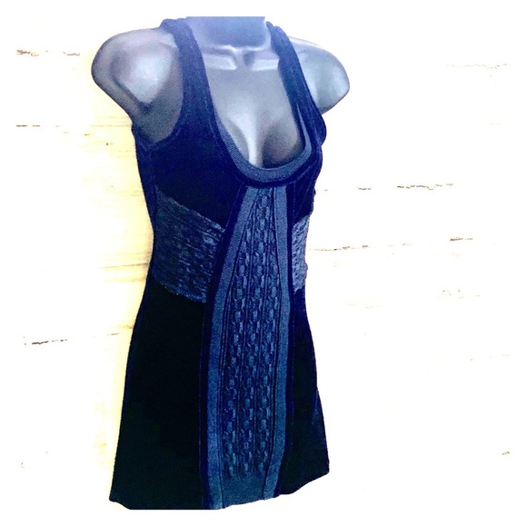Free People Blue Velvet Bodycon Mini Dress - Picture 1 of 7